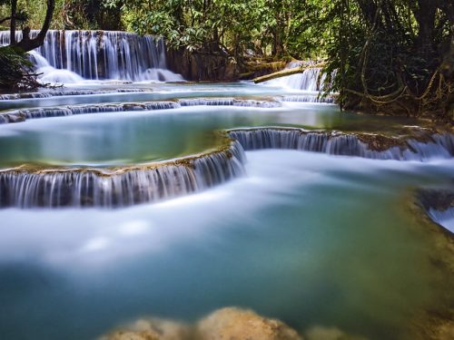 Kuang Si Waterfall, a must-see on the Luang Prabang Highlights 3 Day itinerary