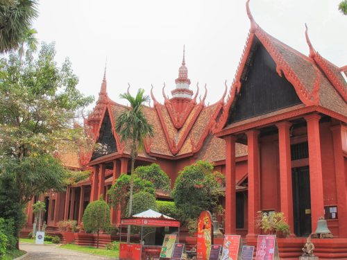 Traditional Khmer architecture at the National Museum in Phnom Penh, featured in the 17-Day Cambodia Highlights Tour