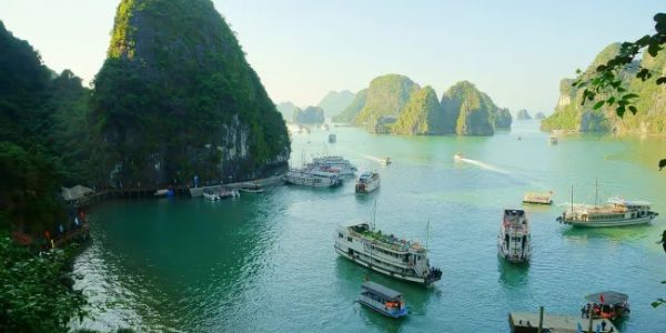 Cruise through Ha Long Bay"