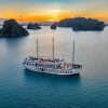 Treasure Junk Cruise Bai Tu Long Bay offering elegant travel on tranquil waters with premium onboard experience