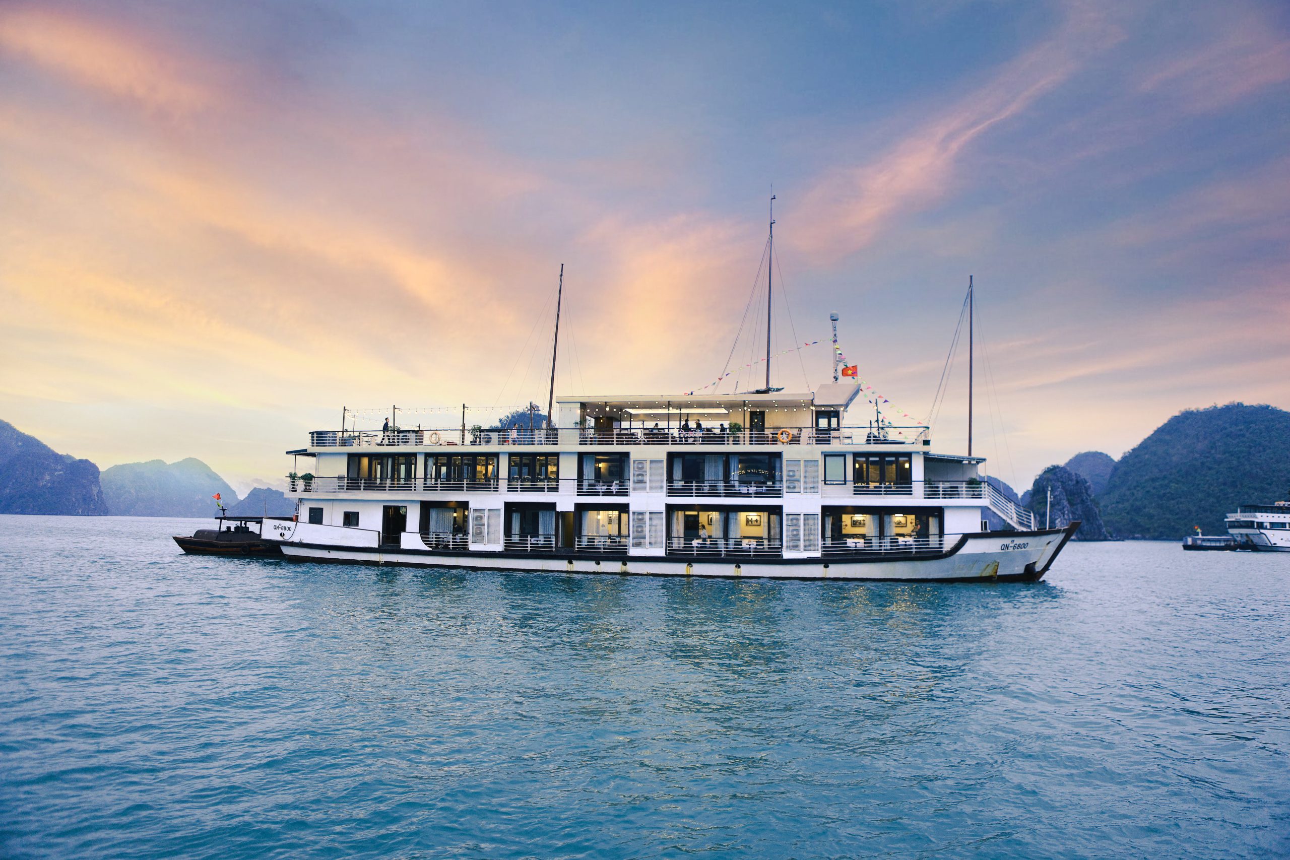 Halong Bay Lan Ha Bay Mila Lux Cruise luxury exterior view from water