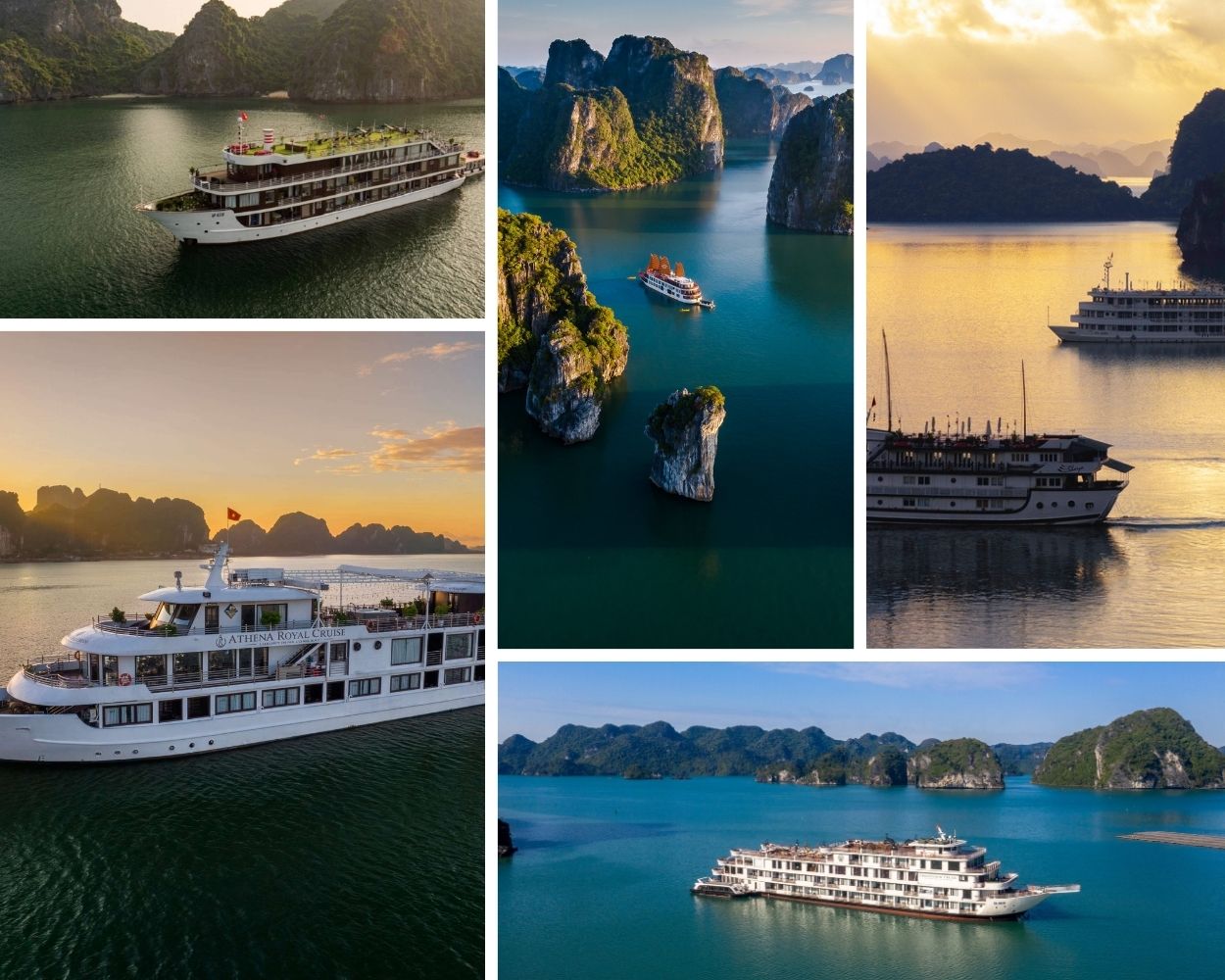 Luxury Halong Bay 5-Star Cruises with panoramic view of the bay