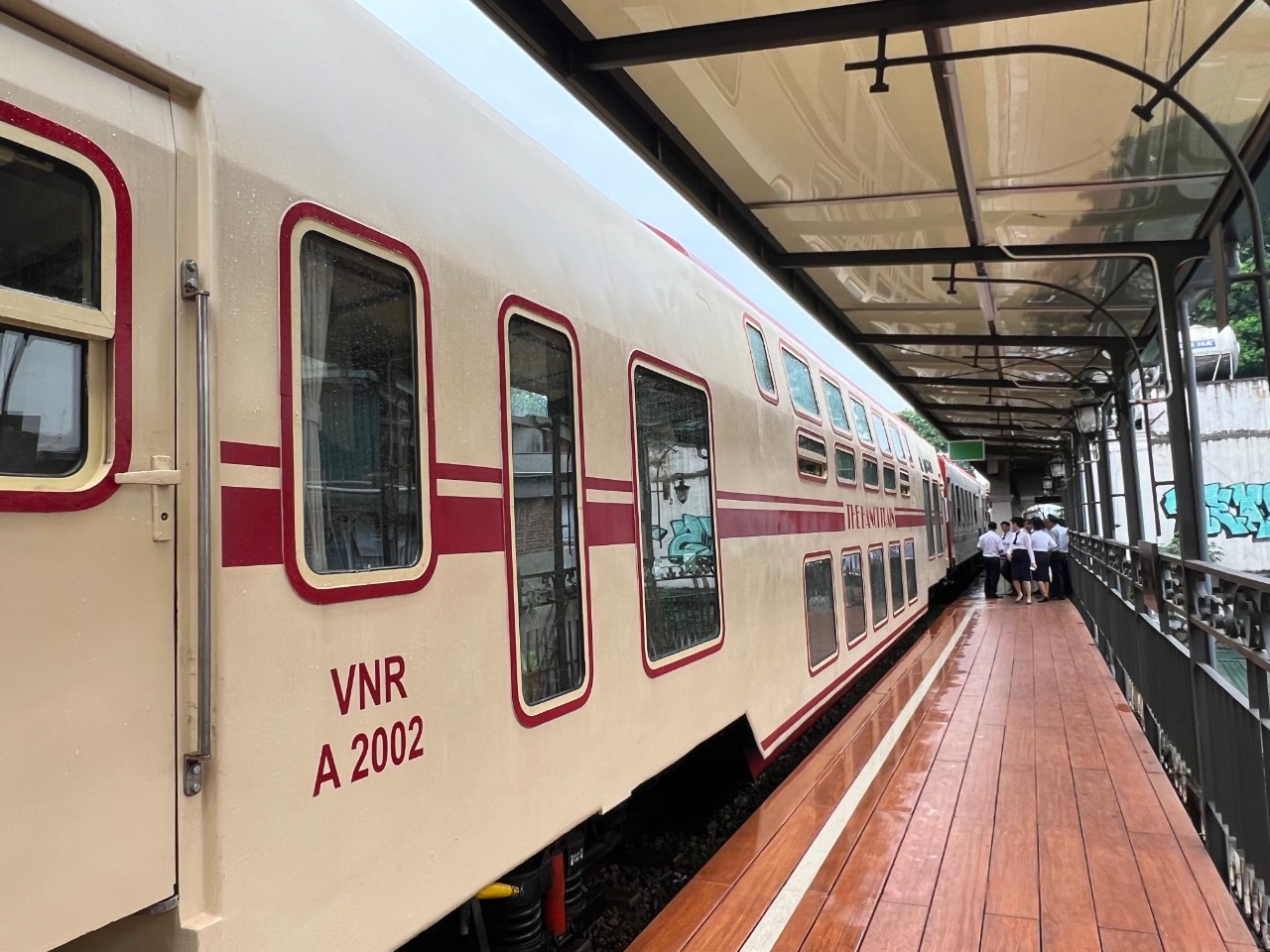 Hanoi 5 Cua O Train at Hanoi Station, blending classic design with modern comfort